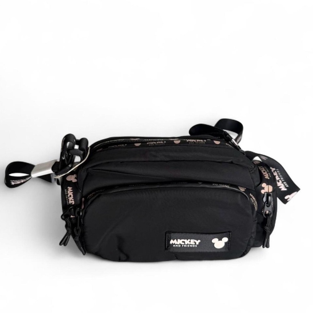 Zara Black Mickey Crossbody Bag - Picture 1 of 4